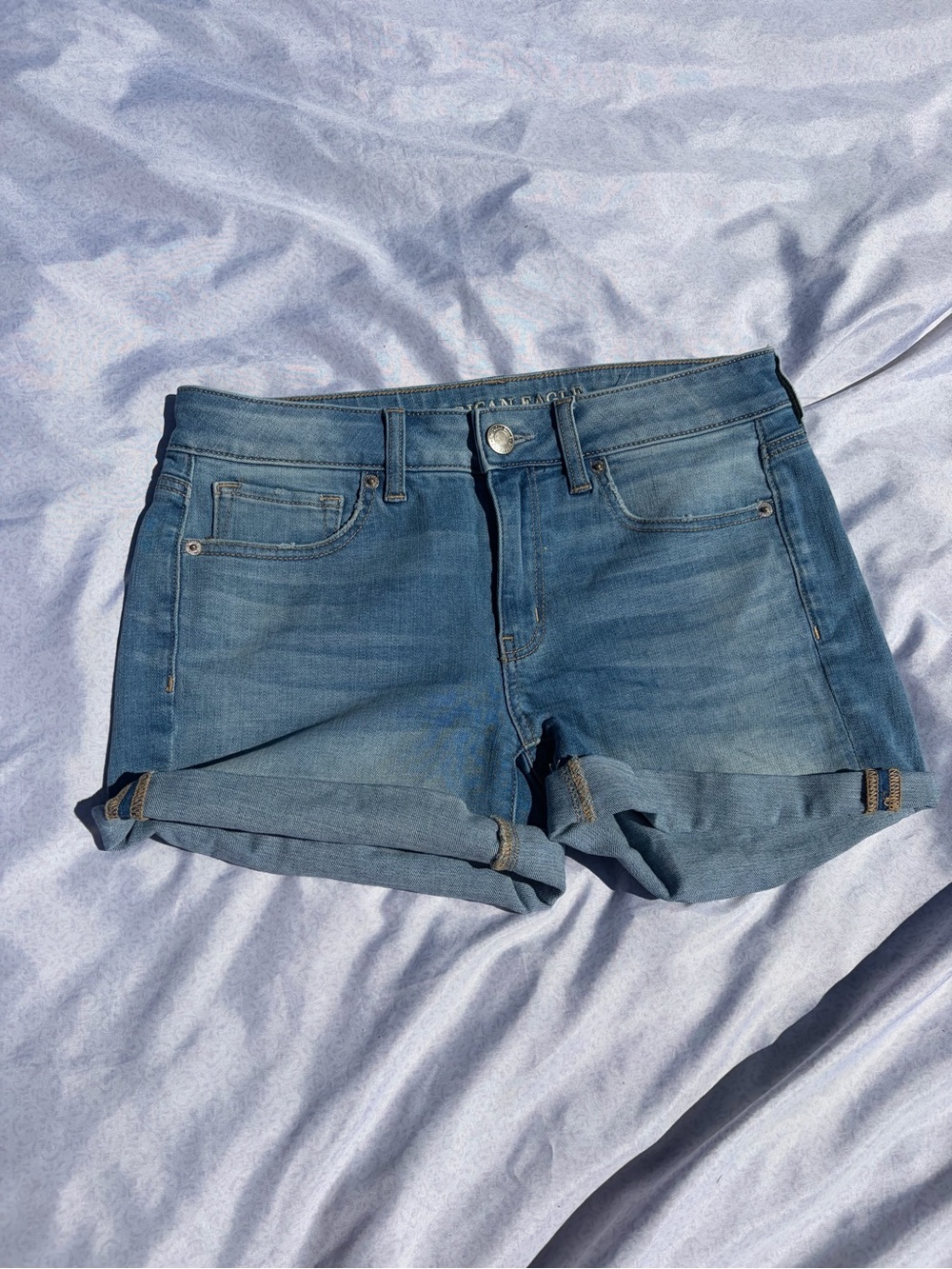 American Eagle midi Jean shorts